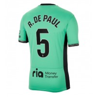 Pánský Fotbalový dres Atletico Madrid Rodrigo De Paul #5 2023-24 Třetí Krátký Rukáv